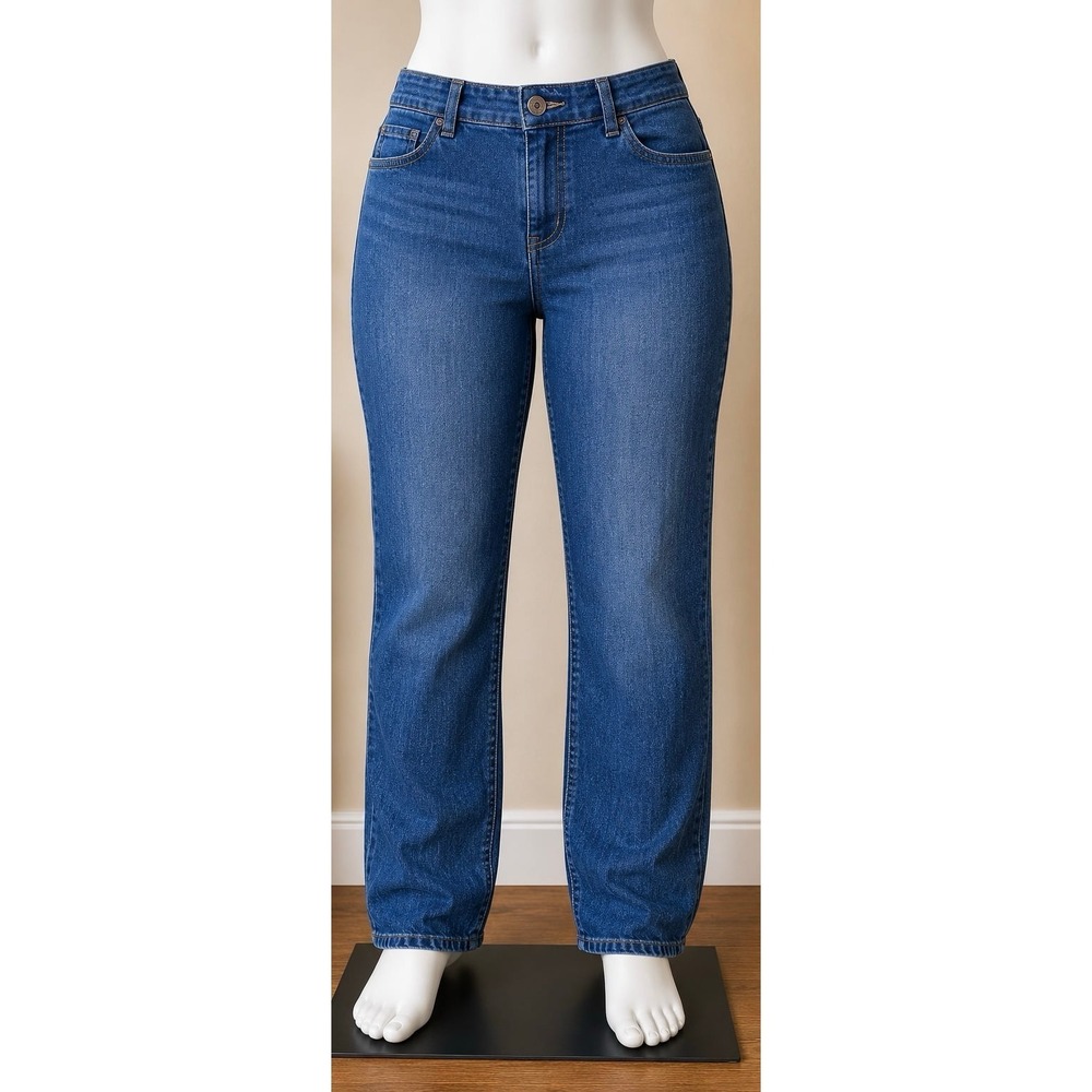 Bandolino Mandie Women's Jeans Size 10 Short 10S Medium Wash Straight Leg Denim